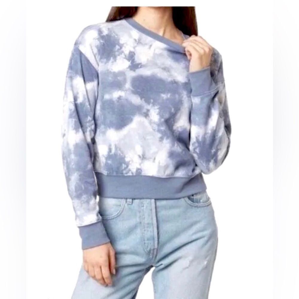 Abound Blue & White Tie Dye Galaxy Sweatshirt